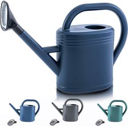 Watering Can with Detachable Sprinkler Head, 115 Oz / 0.9 Gallon(Blue)