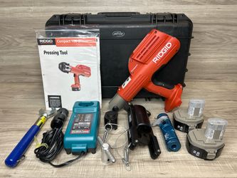 Ridgid 100-B Compact Crimp Tool With Makita Batteries and Accessories (PO1026506)