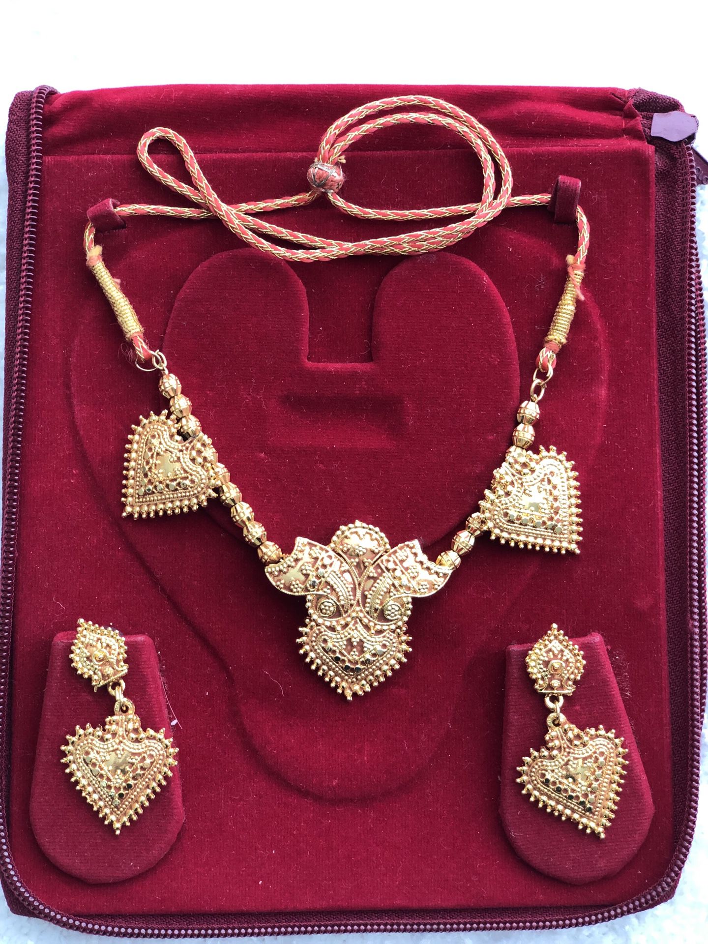 South Indian style costume jewelry set