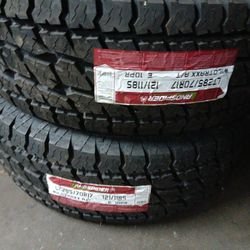 4 New Tires Installed/ Nuevas Llantas Instaladas 285/70/17 Land Spider AT Tires