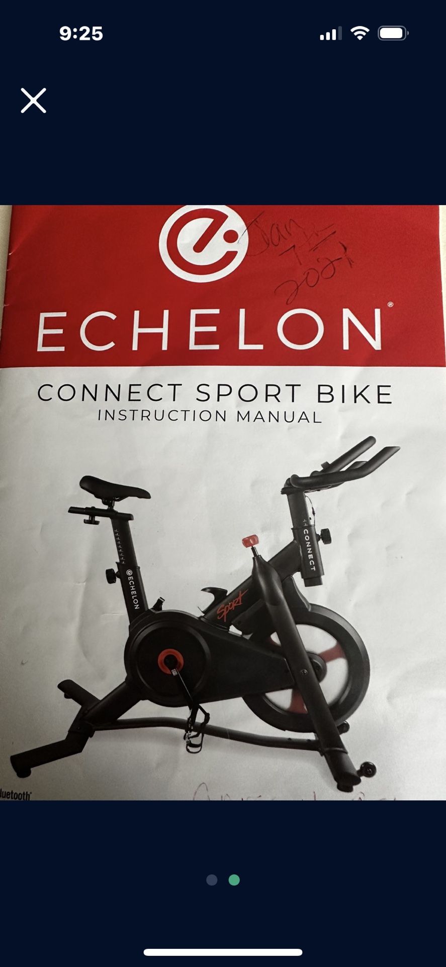 Echelon Sport Stationary Bike 