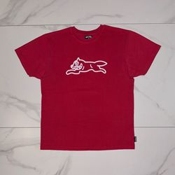 Icecream Running Dog Logo Graphic T-Shirt Red Size Large