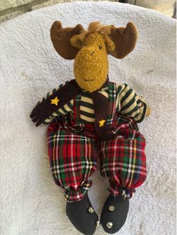 vintage-style plush moose decoration plush