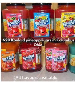 Koolaid flavoured pineapple jars