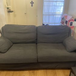 Gray Sofa – 78” x 37” – Washable Covers – Great Condition 