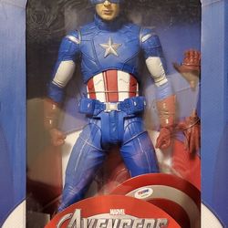 Captain America figure autographed by Stan Lee