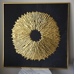 Black and Gold Flower