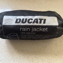 Ducati Rain Jacket Small With Pouch New 