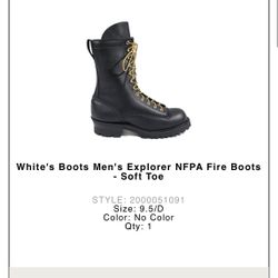 NFPA FIRE BOOTS 9.5D