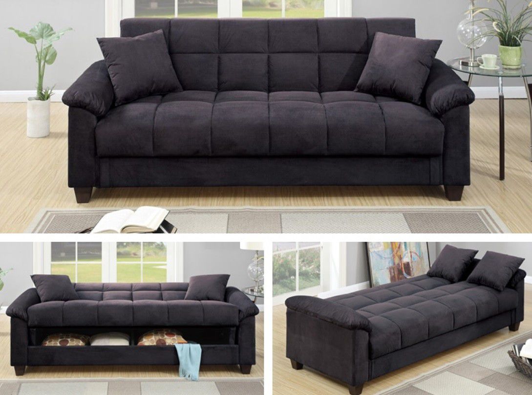 New! Black Sleeper Sofa + FREE DELIVERY!!!