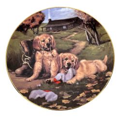 Hamilton Collection Golden Discoveries Plate "Boot Bandits"