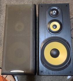 Sony SS-MB350H bookshelf speakers.