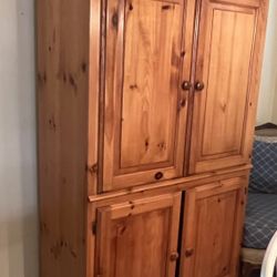 Country Computer Armoire