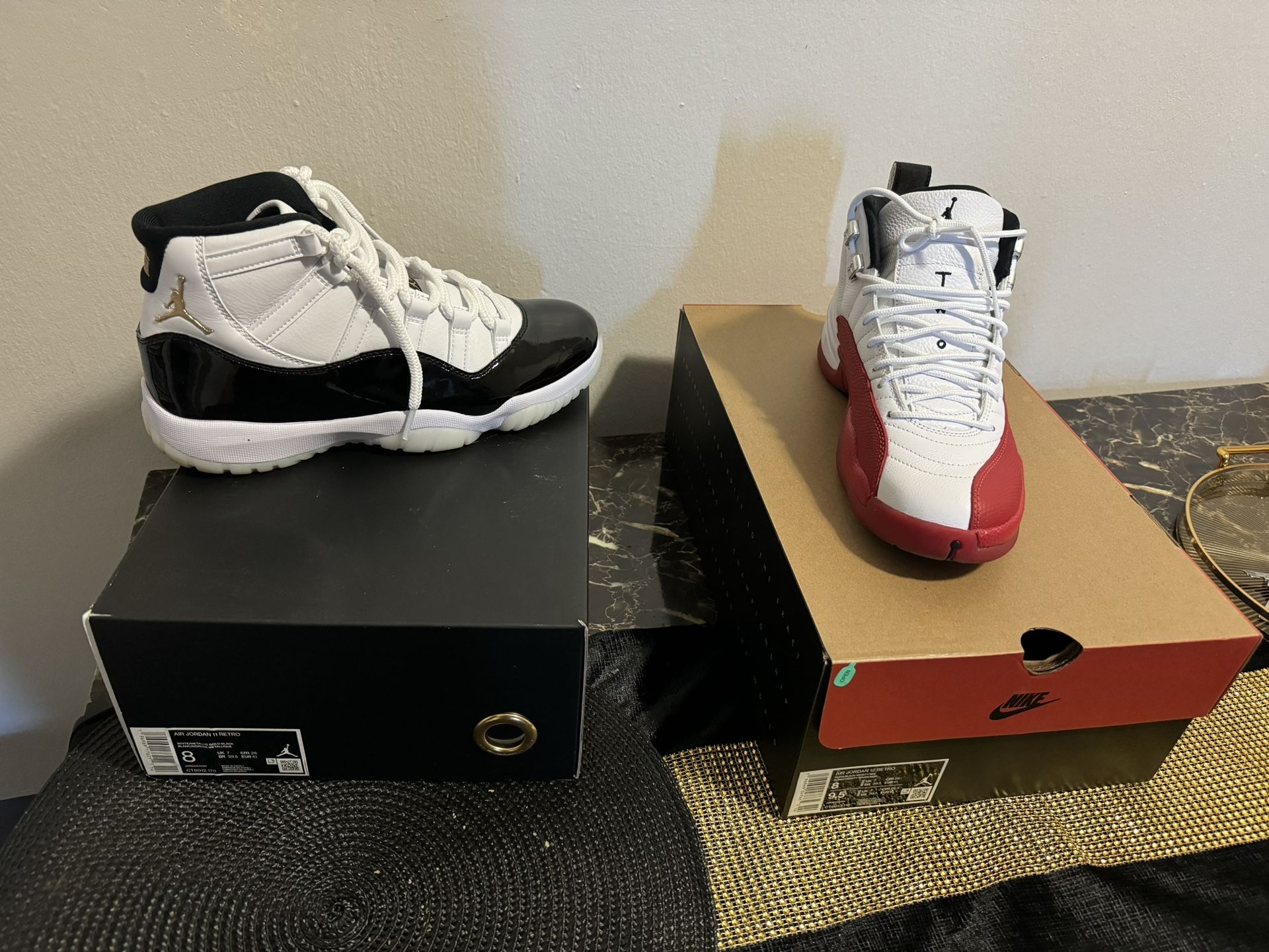 Jordan 11& 12 Size 8 Final Price 