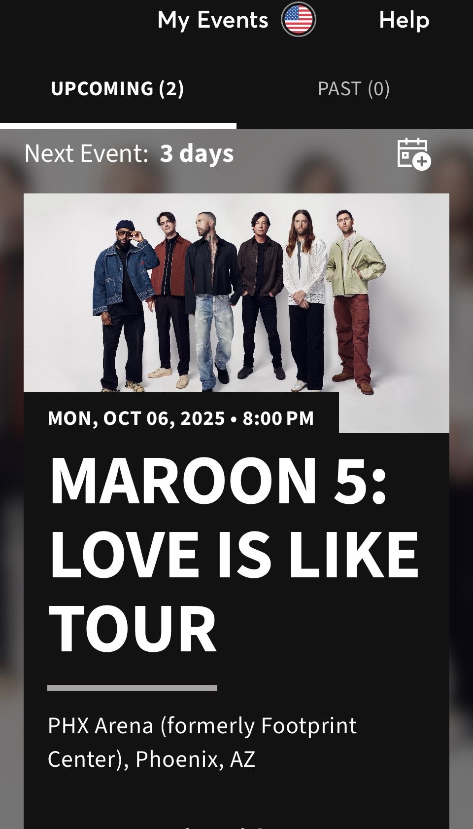 Maroon 5 Tickets