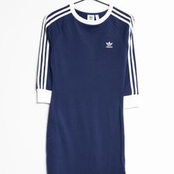 Adidas Originals 3-Stripes Dress Dark Blue Women’s Size XS