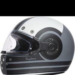 Daytona Retro Full Face Motorcycle Helmet - DOT Approved  X-Small