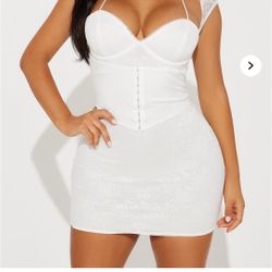 Scarlett Mesh Mini Dress - Ivory