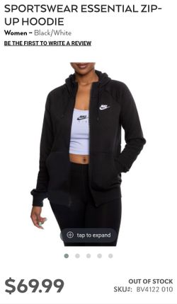 Women's nike full zipper hoodie size small