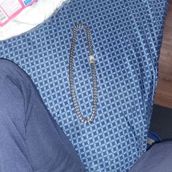 Real Stainless Steel Cuan Box Link Necklace 