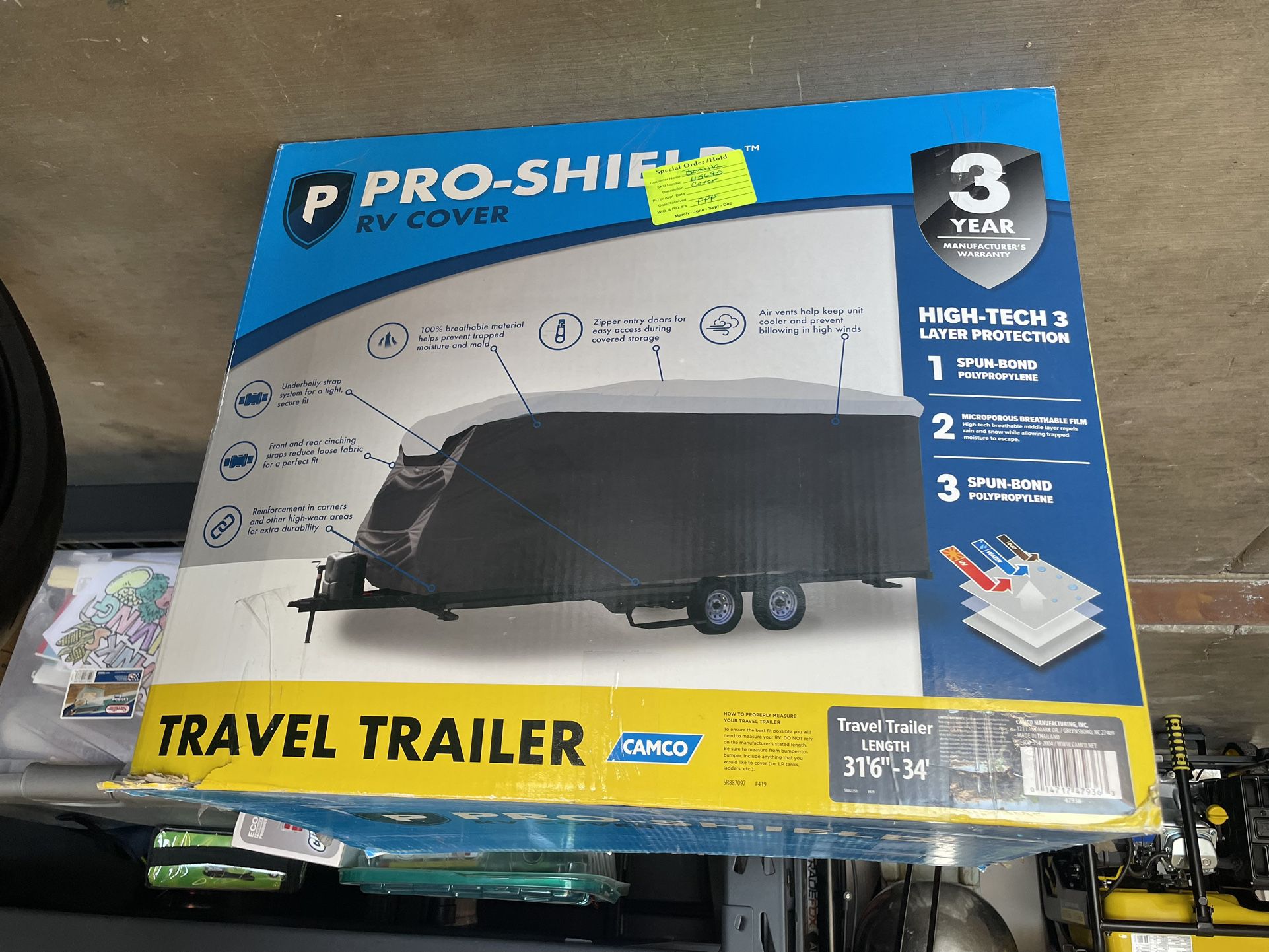 34 Foot Travel Trailer Cover 