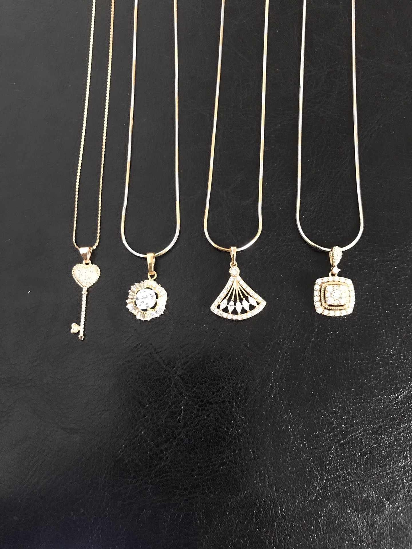 Gold plated pendant with chain ($9 each)