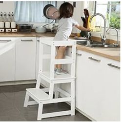 Kids Kitchen Step Stool, Ideal Toddler Learning Standing Tower