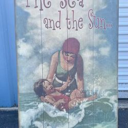NY: Seaside Longport Poster on Board