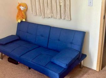 Blue sofa-couch