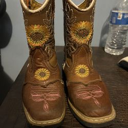 Little Girls Cow Girl Boots Mex. Size 17 