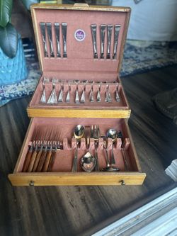 MCM Gorham Stainless Flatware Set