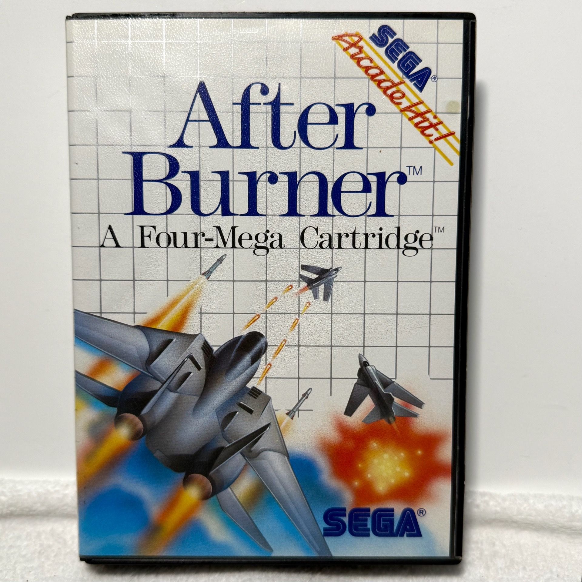 After Burner Sega A Four-Mega Cartridge Instruction Manual 1988 Vintage Game