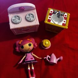 mini lalaloopsy berry jars n jam kitchen doll pink oven mitt mga