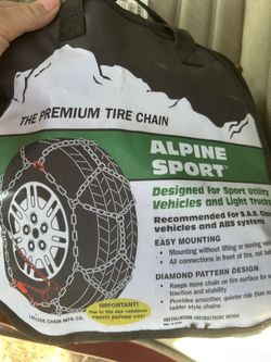 New Alpine Sport 2323  Hoop Style Tire Chains  