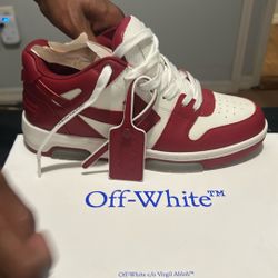 OUT OFF OFFICE CALF LEATHER WHITE BURGUNDY
