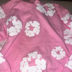denim tears hoodie (pink)