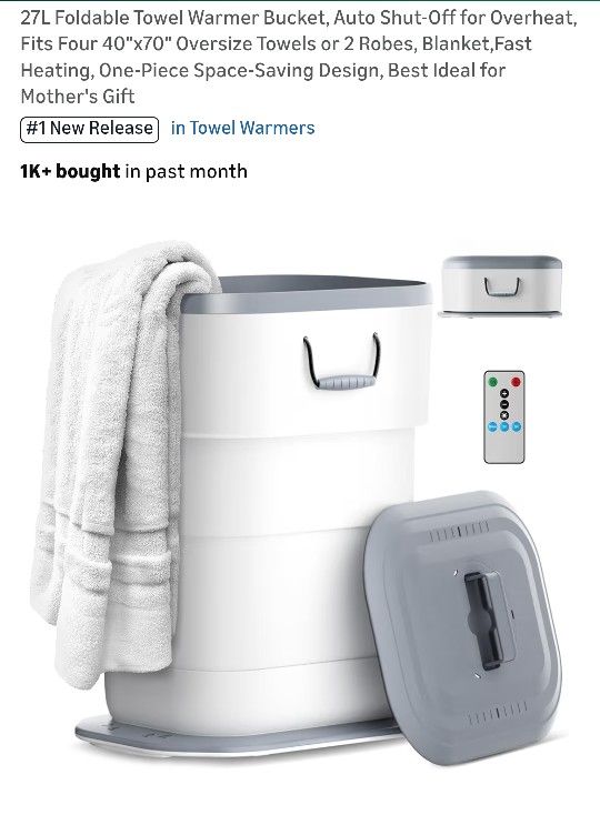 Towel Warmer Bucket 27L - Brand New