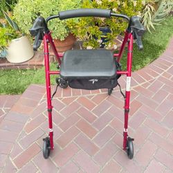 -Medline Superlight Aluminum Rollator, 