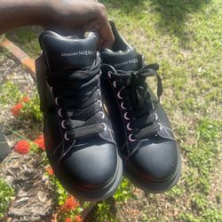 Alexander McQueen Oversized Sneakers – Black/Pink – Size 45 (US 12)