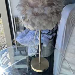 Homegoods Feather Lamp