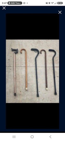 (7) Canes/walking stick, $15 - $30 each, see 2 pics