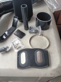 Chevy Silverado Air intake kit cold air heat shield black filter 1(contact info removed)