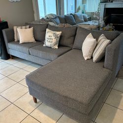 Beautiful Grey Sectional Couch From Living Spaces 