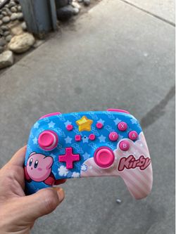 Nintendo Switch Kirby WIRED POWERA Controller ONLY NO WIRE