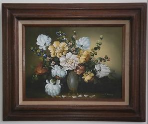 Framed Floral Art Arrangement - Assorted