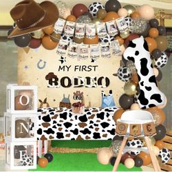 Western Cowboy 1st Birthday Decorations