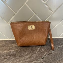 RALPH LAUREN WRISTLET- Dark Tan