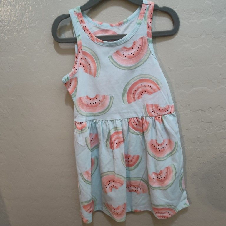 Size 4 Girls Watermelon Dress Carter's New With Tags