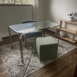 Glass Chrome Desk