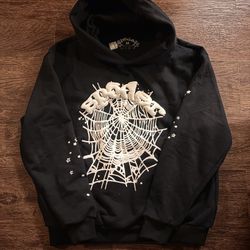 BLACK/WHITE SP5DER HOODIE